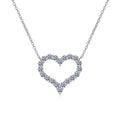 Titanium steel heart necklace