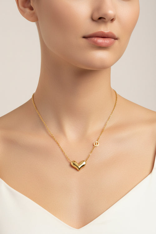 collar corazon de evelyna