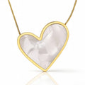 Pearl heart necklace 🐚 18k gold plated